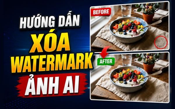 cách xóa watermark ảnh AI