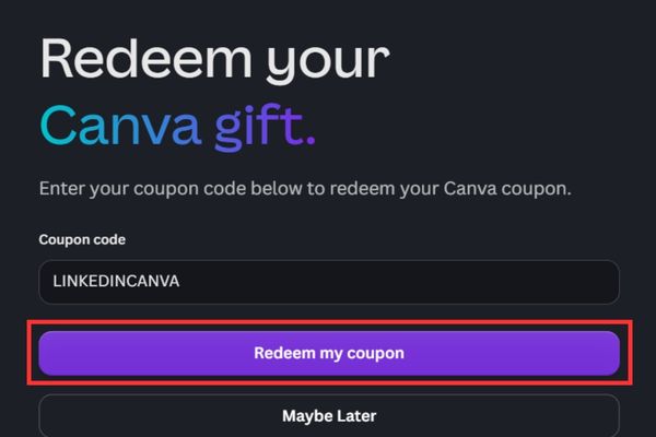 Hướng dẫn cách nhận Canva Pro 3 tháng miễn phí