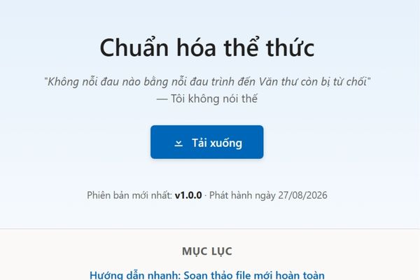Hướng dẫn cài công cụ chỉnh thể thức văn bản hành chính