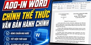 công cụ chỉnh thể thức văn bản hành chính