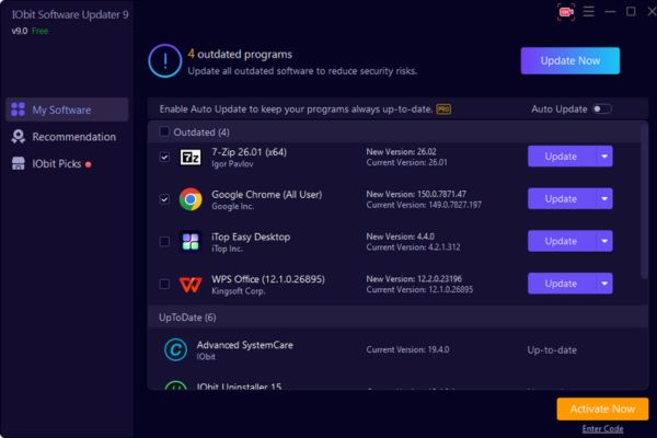 IObit Software Updater 9 Pro có gì mới?