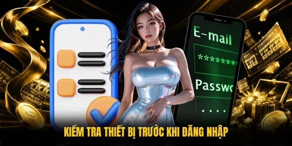 Kiểm tra thiết bị trước khi đăng nhập