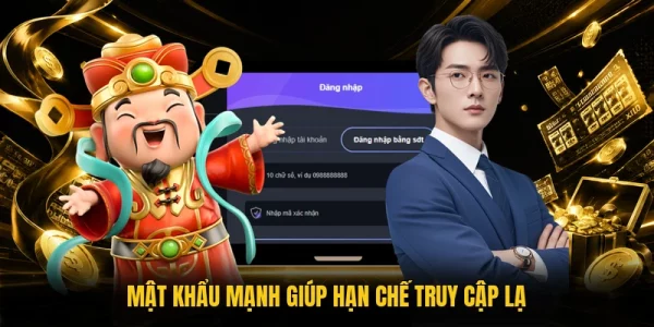Mật khẩu mạnh giúp hạn chế truy cập lạ