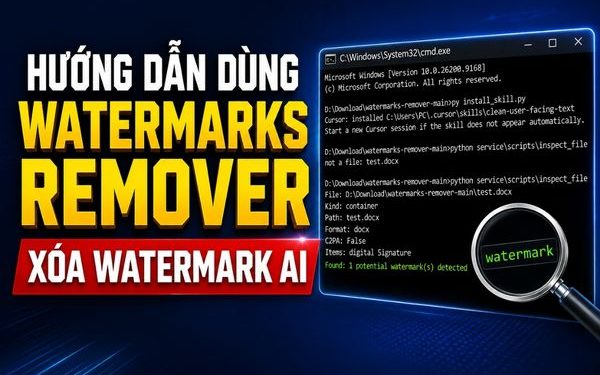 tool xóa watermark ẩn AI