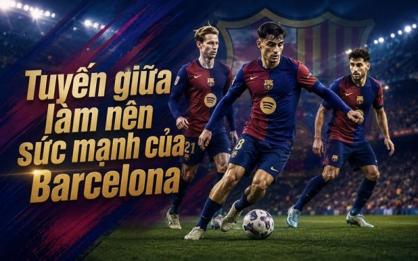 Tuyến giữa làm nên sức mạnh của Barcelona bằng khả năng sáng tạo
