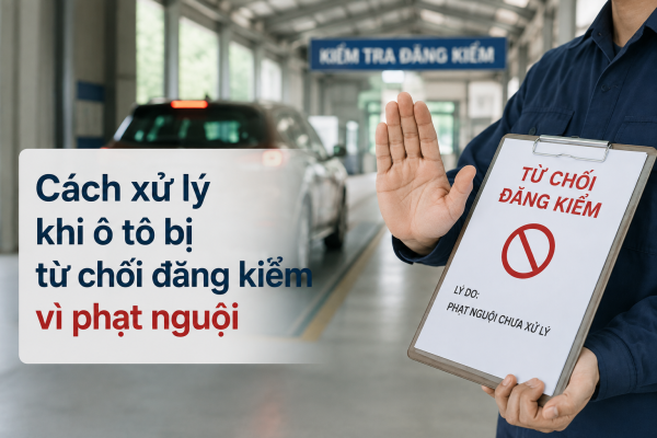 Ô tô bị từ chối đăng kiểm vì phạt nguội: Cách xử lý 2026 9