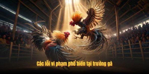 Các lỗi vi phạm phổ biến tại trường gà