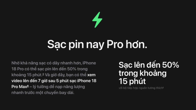 Khả năng sạc nhanh của máy cũng là thông tin được nhiều người quan tâm bên cạnh dung lượng pin thật vừa được công bố.
