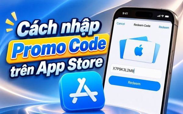 cách nhập mã khuyến mãi trên App Store