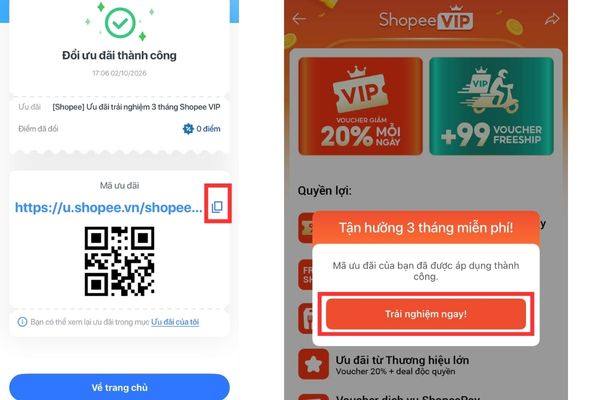 Bấm thẳng vào chữ Trải nghiệm ngay