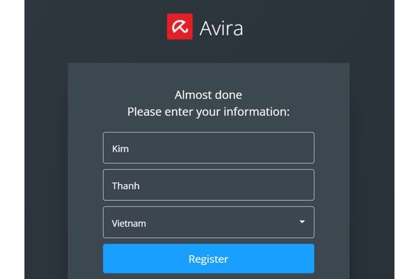 Click the Register button