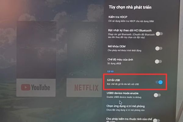 Bật Gỡ lỗi USB