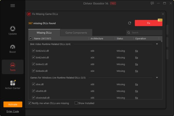 Get Driver Booster 14 license key now for free 6 months 13 Fix game errors and network support