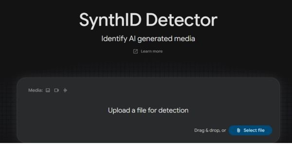 Truy cập SynthID Detector